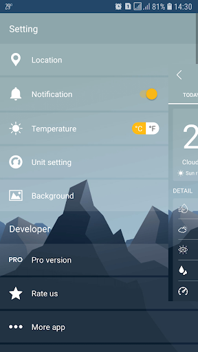 Screenshot Weather Forecast