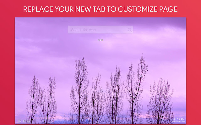 Aesthetic Purple Wallpaper HD Custom New Tab