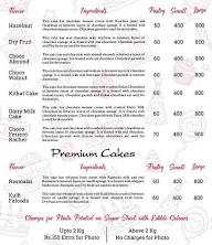 The Cake World menu 7