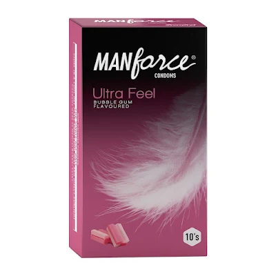 MANFORCE CONDOM ULTRA FEEL BUBBLGUM 10PC