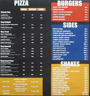 Pizza Wagon menu 