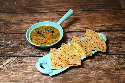 Dal Tadka+ Aloo Pyaaz Parantha