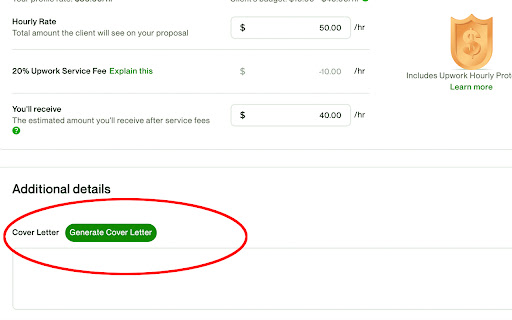 Upwork Cover Letter Generator