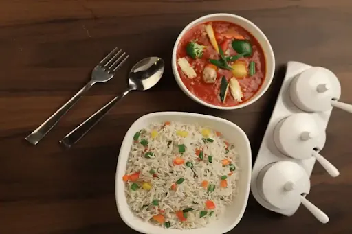 Non Veg Hot Garlic Rice Combo