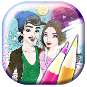 Vampire Love Story: Cool Coloring Games  Icon