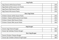 Subday menu 2