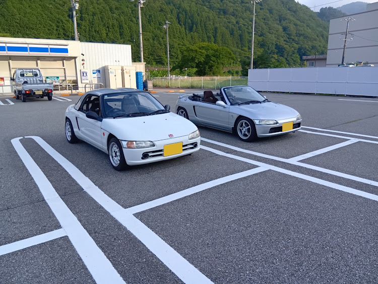 ビートの朝ツーリング・ビート2台・南飛騨から東飛騨・ハードトップよりオープン・最初で最後のに関するカスタム事例の投稿画像1枚目