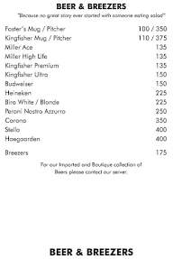 Standing Bar By Watson's menu 1