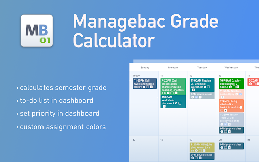 Managebac Grade Calculator & More+