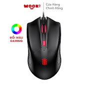 Chuột Gaming Máy Tính Gamen Gm100 Đèn Led Có Dây Hàng Chính Hãng Bảo Hành 12 Tháng