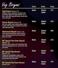 IBC - Indian Biryani Company menu 3