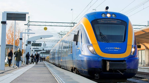 Pohjois-Ruotsin Norrbotnia-rataa laajennetaan kuljetusyhteyksien parantamiseksi. Ruotsi sai heinäkuussa 2021 vihreää valoa EU-rahoitukselle ratahanketta varten. (Kuva: Norrbotniabanan / Patrick Degerman)