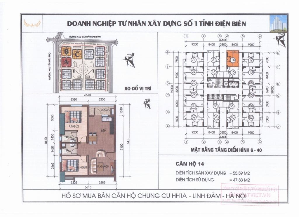 Tôi Chính chủ bán căn 2714 HH1A chung cư Linh Đàm