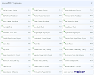 Mr. Vegetarian menu 2