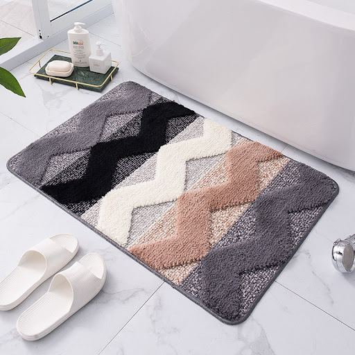 Title 3, Striped Entrance Door Mat and Bathroom Non-slip...