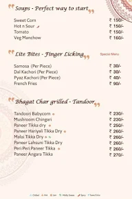 B Bhagat Tarachand menu 3