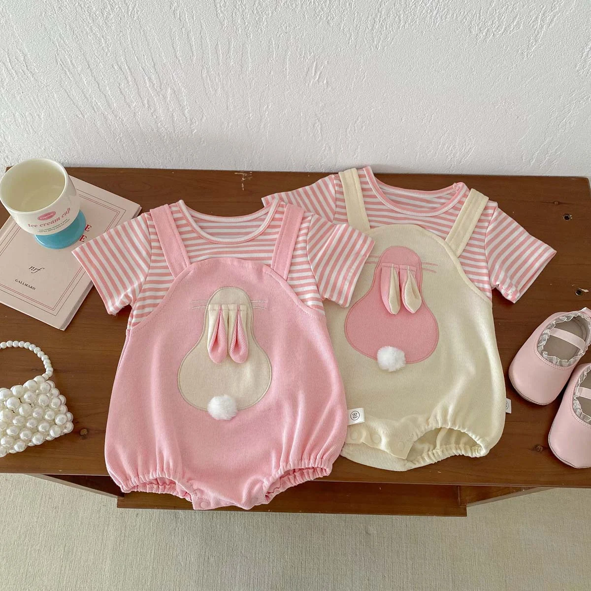 Title 11, Baby jumpsuit nep tweedelig, romper met twee-de...