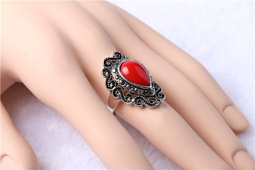 Title 7, Water drop resin ring, a beautiful and unique a...