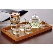 Set Ấm Thuỷ Tinh 600Ml + 6 Chén Eo 70Ml