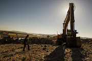 Mining equipment used by the Gupta family.  File photo.