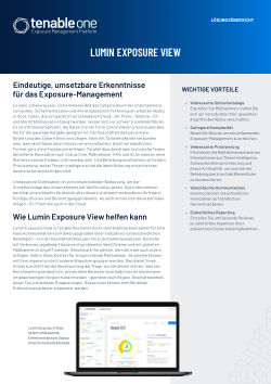 Datenblatt: Lumin Exposure View