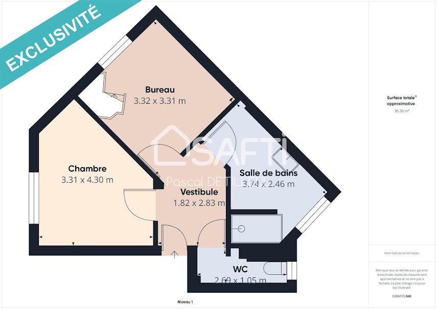 Vente appartement 4 pièces 72 m² à Saint-Cloud (92210), 320 000 €