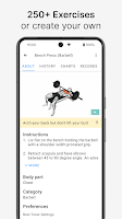 Strong Workout Tracker Gym Log Screenshot