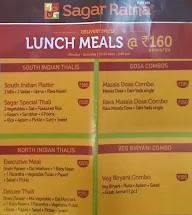 Sagar Ratna menu 1