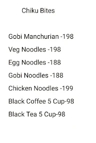 Ambika Food Code menu 1