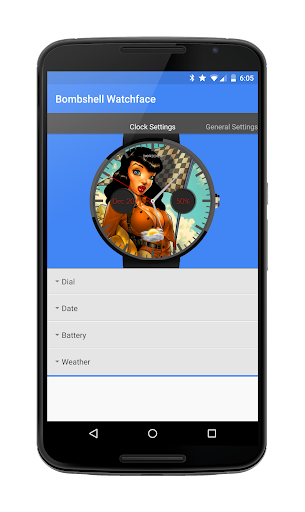 Bombshell Watchface for Wear