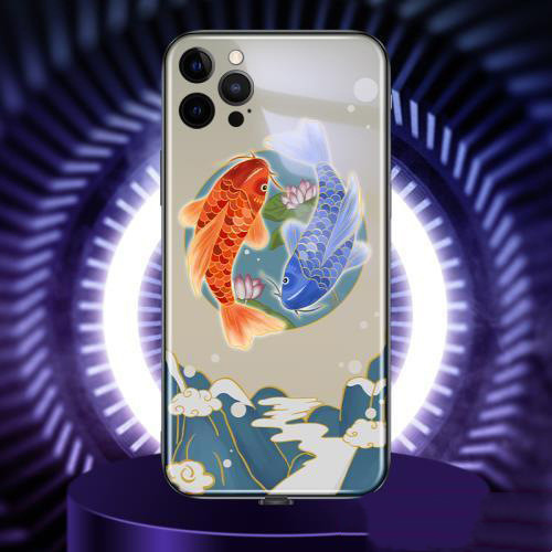 Title 3, Calling Carp Luminous Phone Case. Glow in the d...