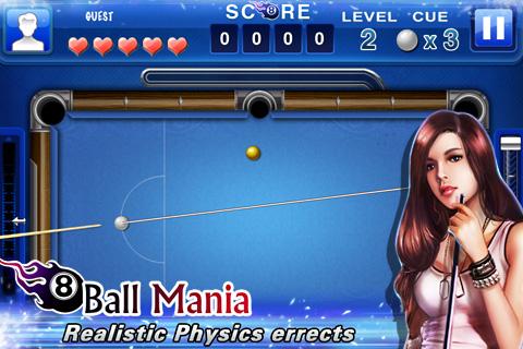 Android application 8 Ball Mania screenshort
