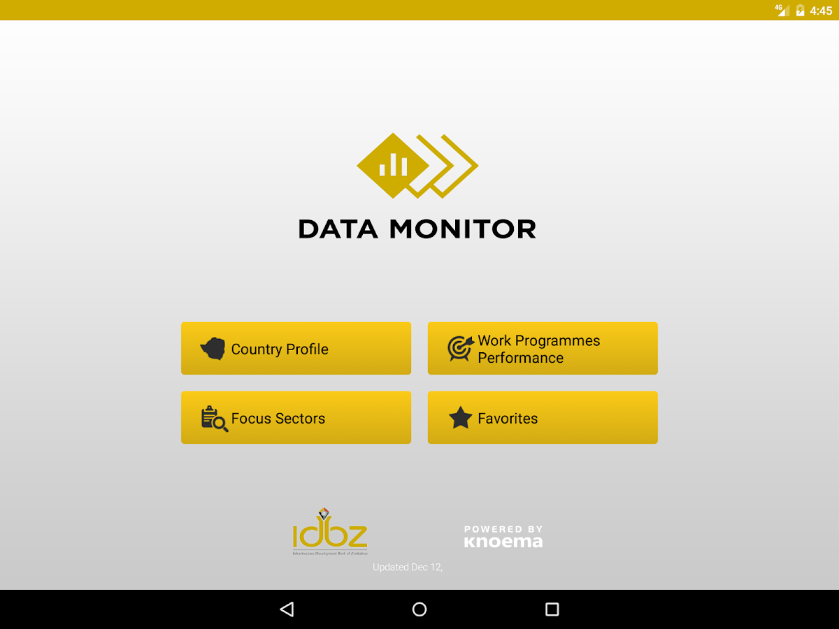   IDBZ Data Monitor – snímka obrazovky 