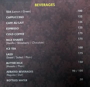 Surya Hotel - Deccan Rendezvous menu 