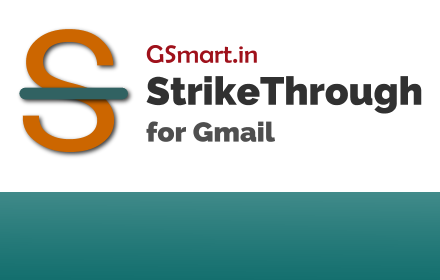 StrikeThrough for Gmail Preview image 0