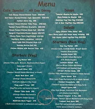 Faraabi Cafe menu 1