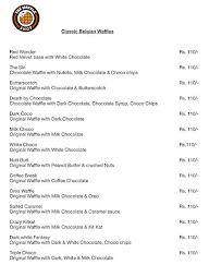 The Waffle Shop menu 1