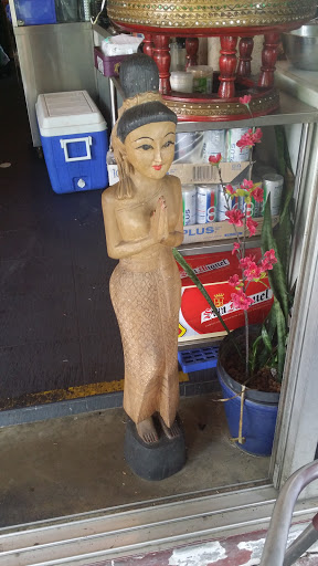 Wooden Lady Statue