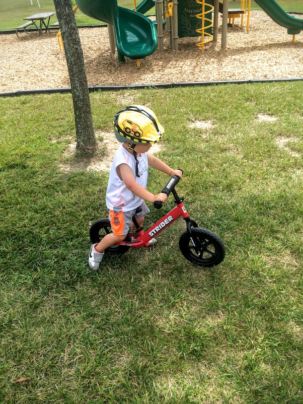 We were fortunate enough to have Toby quite a bit in August. Here we are headed for the bike trails.