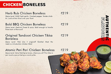 Bhatti Chicken Wings menu 