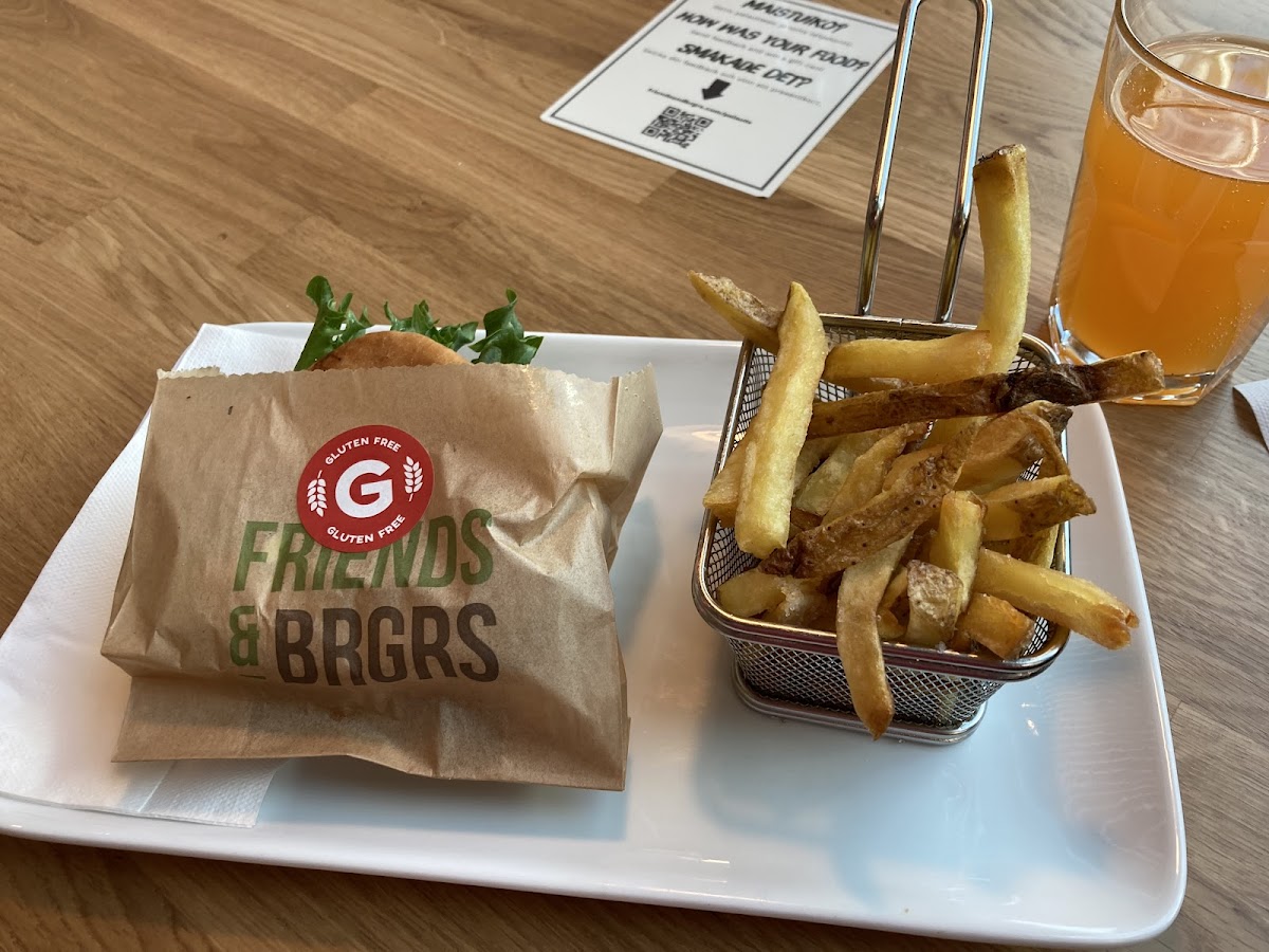 Gluten-Free at Friends & Brgrs