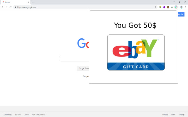 Get Free eBay Gift Cards chrome extension