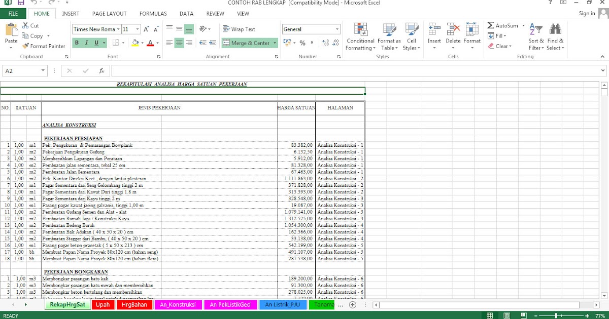 Contoh Dokumen Rab Xls / Rencana Anggaran Belanja Rab Sistem Informasi