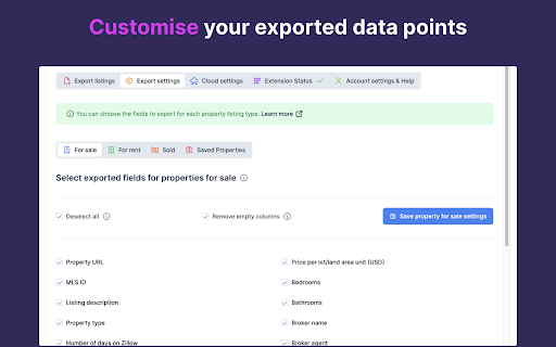 Zillow Data Exporter