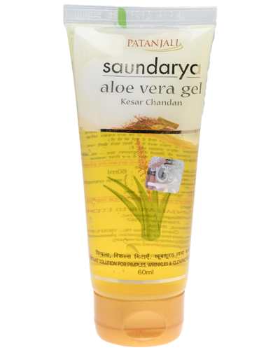 Patanjali Saundarya Aloe Vera Gel Kesar Chandan - 60 ml