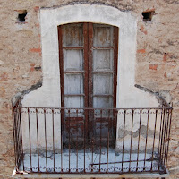 Vecchio balcone di 