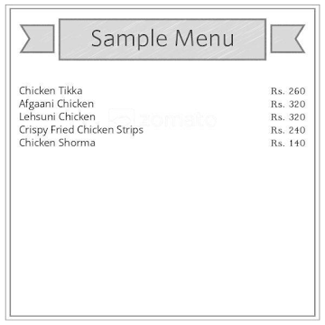 Smoky Sizzlers menu 