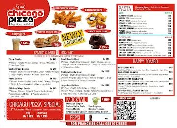 Chicago Pizza menu 