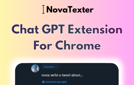 NovaTexter - Chat GPT Chrome Extension small promo image