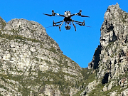 The drone was able to locate the lost hikers within 10 minutes on Table Mountain.